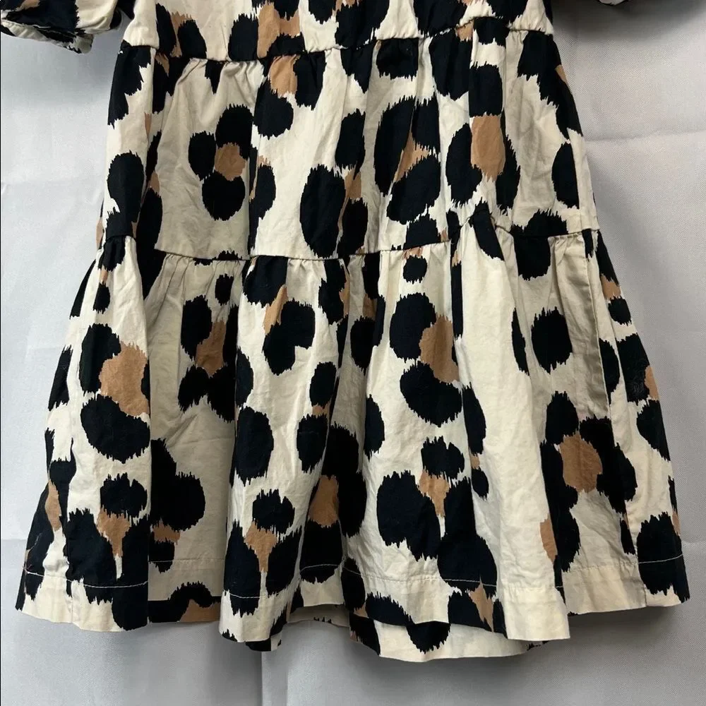 Baby GAP Animal print cotton tiered dress size 4 EUC
